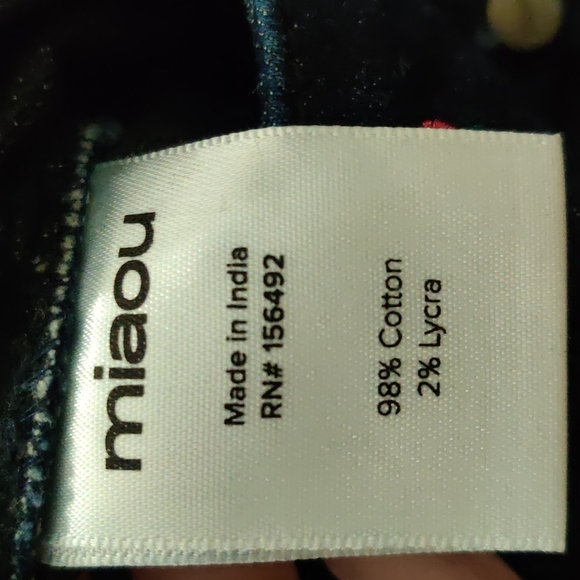 Miaou Floral Embroidered Rose Jeans 30 - Picture 11 of 11